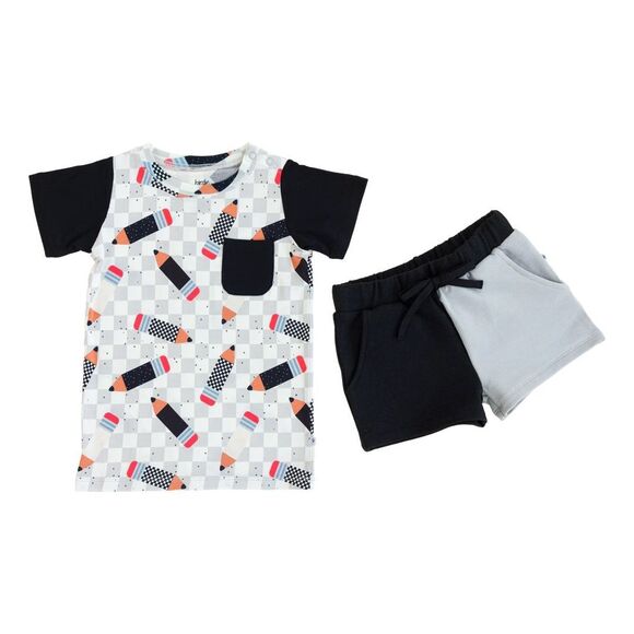 NWT Birdie Bean Bamboo Day Wear Set Booker T-Shirt Set - Picture 5 of 10